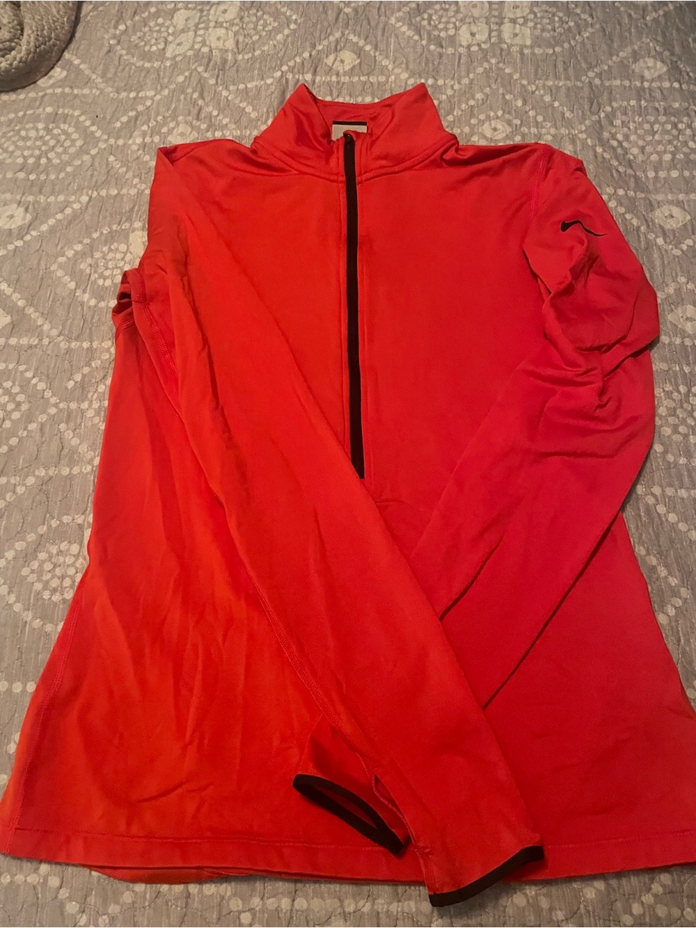 Nike Pro Dri-FIT Red Performance Quarter-Zip